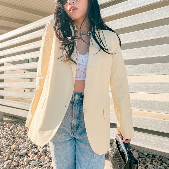 ZADIG & VOLTAIRE Yellow Blazer | Size 2 NWT - Picture 2 of 9